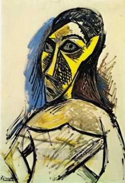 Mujer desnuda estudio cubista 1907 Pablo Picasso Pinturas al óleo